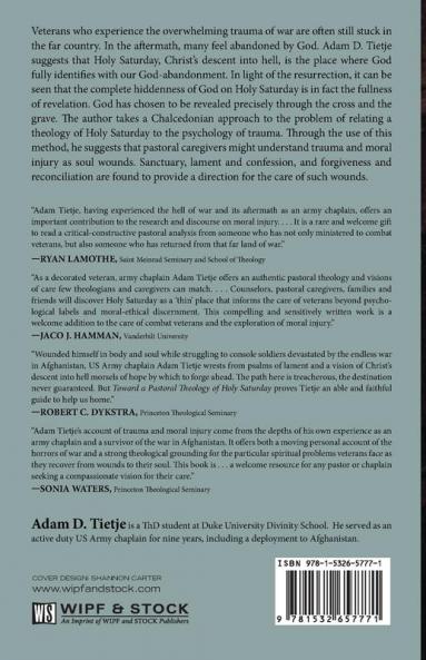 Toward a Pastoral Theology of Holy Saturday: Providing Spiritual Care for War Wounded Souls