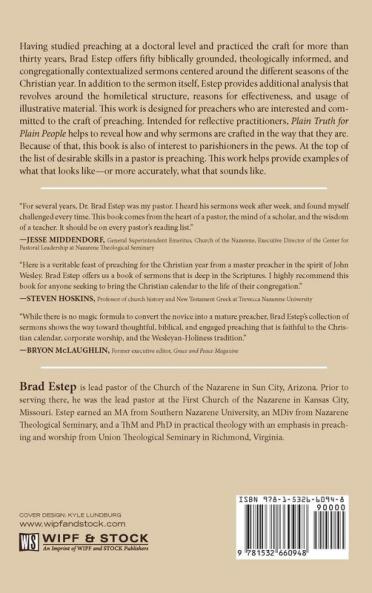 Plain Truth for Plain People: Sermons for the Christian Year from the Wesleyan Tradition