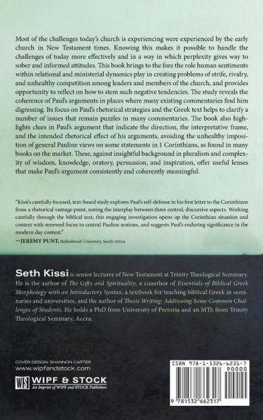 Wisdom Knowledge and Spirituality in Self-defense: A Rhetorical Exegetical Study of 1 Corinthians 1-6