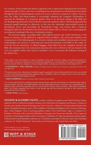 Neo-Pentecostalism: A Post-Colonial Critique of the Prosperity Gospel in the Democratic Republic of the Congo