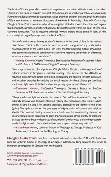 Rebuilding a Post-exilic Community: The Golah Community and the "Other" in the Book of Ezra