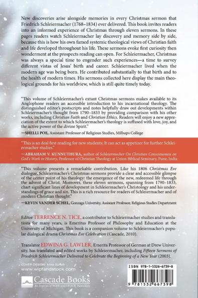 Christmas Sermons: Displays of Development in a Theology of Christian Faith and Life (1790-1833)