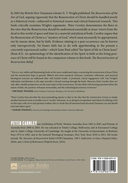 Resurrection in Retrospect: A Critical Examination of the Theology of N. T. Wright
