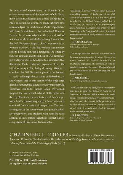 An Intertextual Commentary on Romans Volume 1