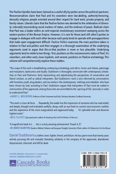 Pauline Politics: An Examination of Various Perspectives: Paul and the Uprising of the Dead Vol. 1
