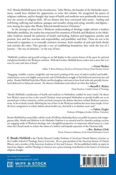 Health and Medicine in the Methodist Tradition: Journey Toward Wholeness