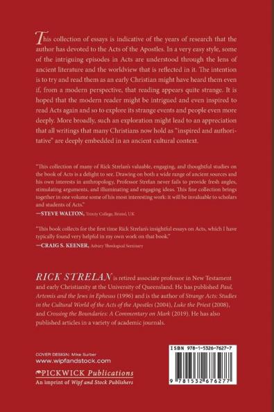 Studies in the Acts of the Apostles: Collected Essays