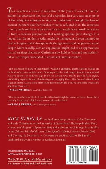 Studies in the Acts of the Apostles: Collected Essays