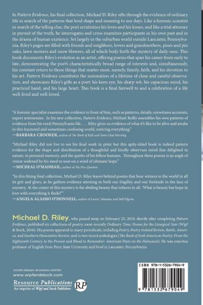 Pattern Evidence: Poems
