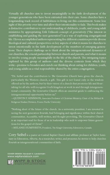 The Generative Church: Global Conversations about Investing in Emerging Generations