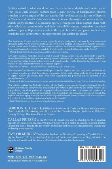 Baptists in Canada: Their History and Polity: 5 (McMaster Ministry Studies)