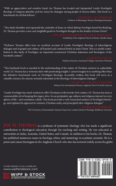 Christ and the World of Religions: Lesslie Newbigin's Theology