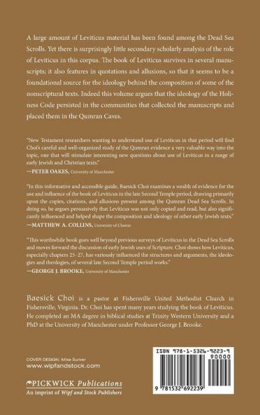 Leviticus and Its Reception in the Dead Sea Scrolls from Qumran