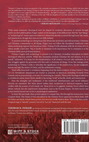 Christian Theology Volume One: An Eschatological Approach