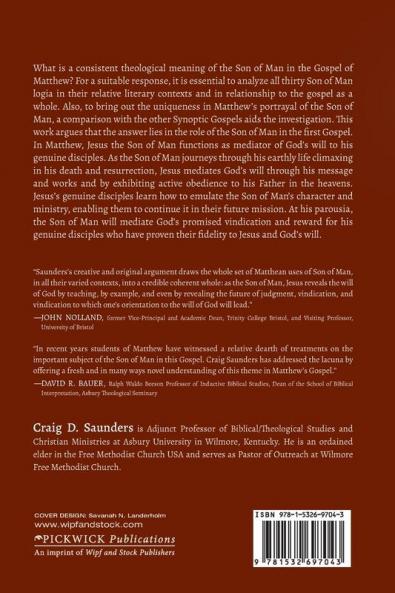 A Mediator in Matthew: An Analysis of the Son of Man's Function in the First Gospel