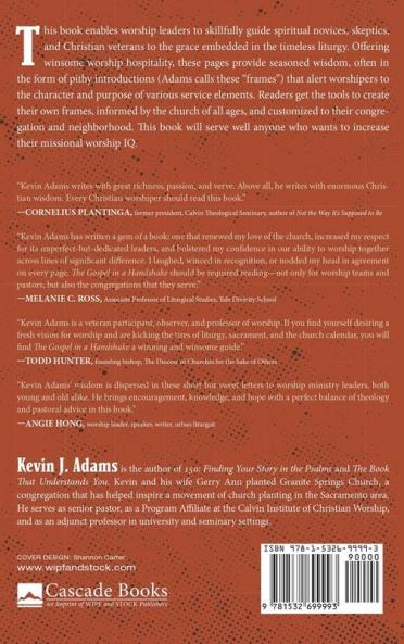 The Gospel in a Handshake: Framing Worship for Mission (Worship and Witness)