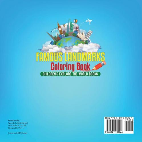 Famous Landmarks Coloring Book | Children's Explore the World Books