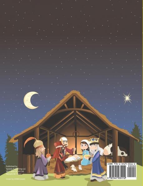 Mama Mary Gave Birth In A Manger - Coloring Book for 5 Year Old