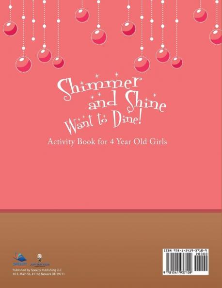 Shimmer and Shine Want to Dine! Activity Book for 4 Year Old Girls