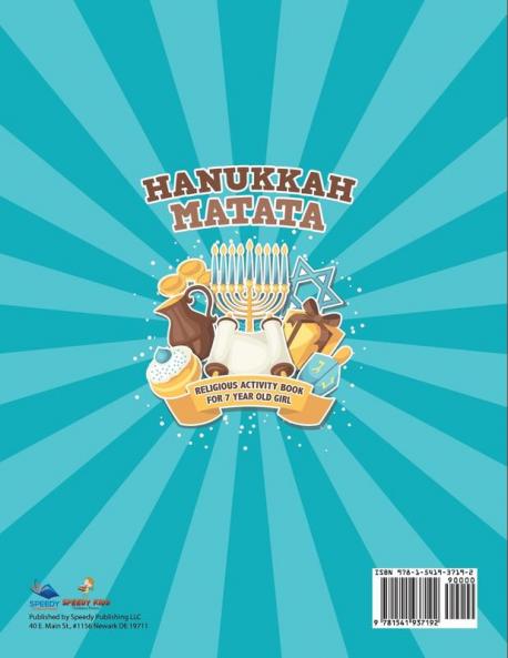 Hanukkah Matata: Religious Activity Book for 7 Year Old Girl