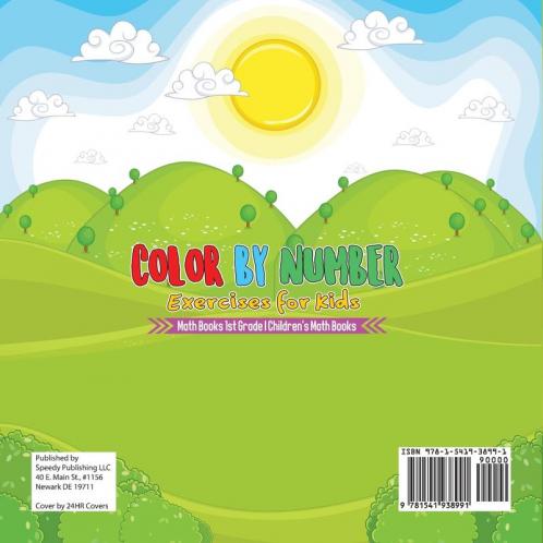 Color by Number Exercises for Kids - Math Books 1st Grade Children's Math Books