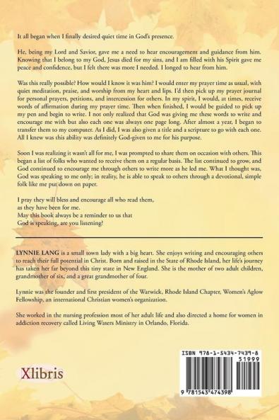 God Is Speaking Are You Listening?