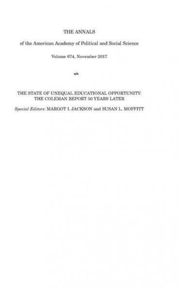 The ANNALS of the American Academy of Political and Social Science