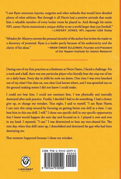 Mindset for Mastery: An NFL Champion's Guide to Reaching Your Greatness