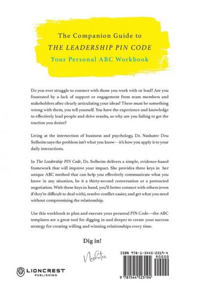 The Leadership PIN Code - The ABC Workbook: Unlocking the Key to Willing and Winning Relationships