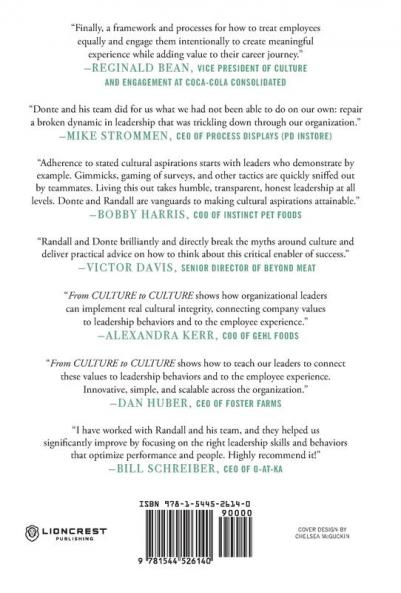 From CULTURE to CULTURE: The System to Define Implement Measure and Improve Your Company Culture