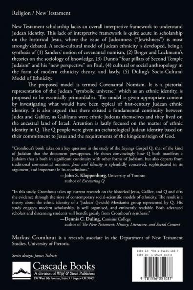 Jesus and Identity: Reconstructing Judean Ethnicity in Q: 2 (Matrix: The Bible in Mediterranean Context)