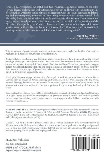 On Eagles' Wings: An Exploration of Strength in the Midst of Weakness