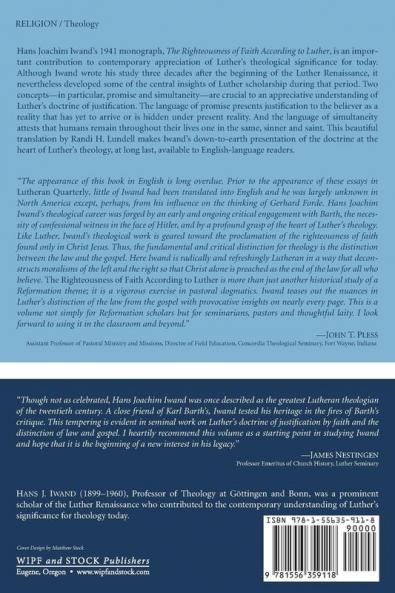 The Righteousness of Faith According to Luther