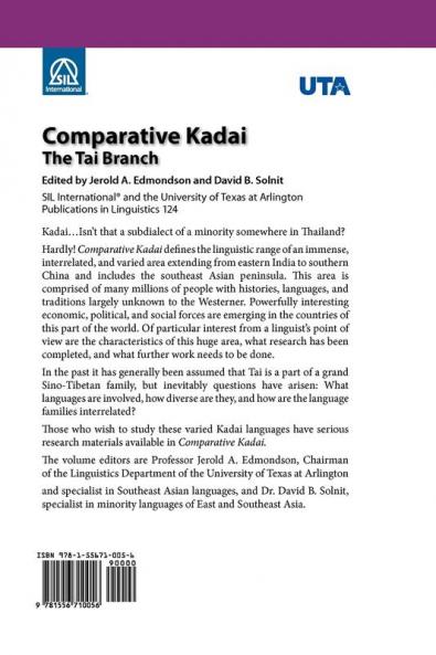Comparative Kadai: The Tai Branch: 124 (Summer Institute of Linguistics and the University of Texas)