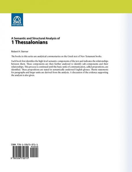 A Semantic and Structural Analysis of 1 Thessalonians