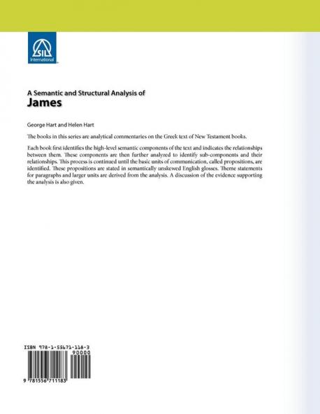 A Semantic and Structural Analysis of James
