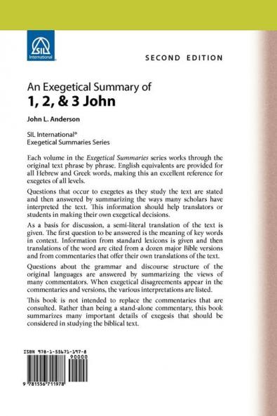 An Exegetical Summary of 1 2 and 3 John 2nd Edition