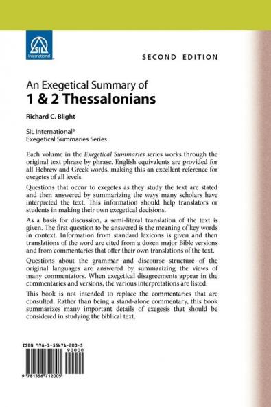 An Exegetical Summary of 1 and 2 Thessalonians 2nd Edition