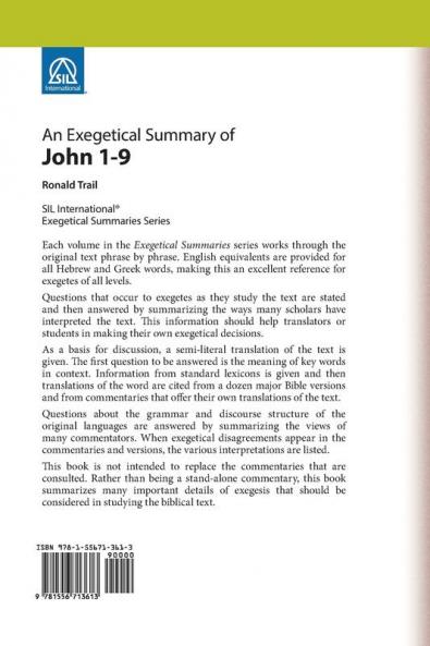 An Exegetical Summary of John 1-9