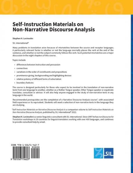 Self-Instruction Materials on Non-Narrative Discourse Analysis