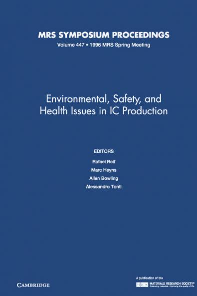 Environmental Safety and Health Issues in IC Production