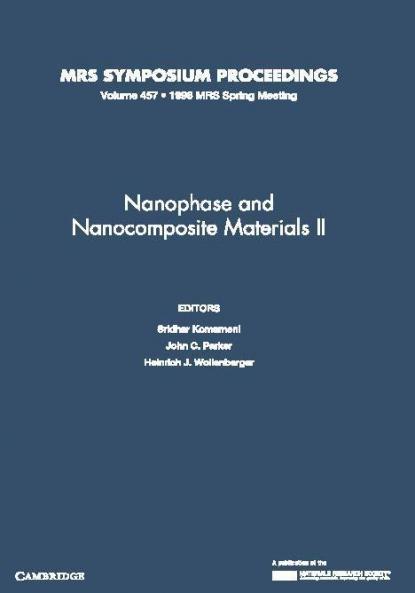 Nanophase and Nanocomposite Materials II