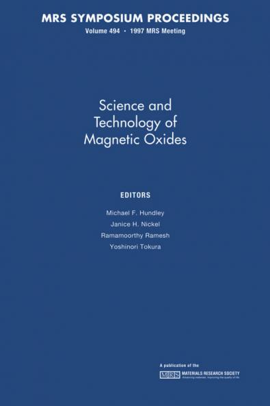 Science and Technology of Magnetic Oxides