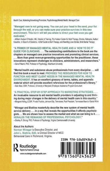 Marketing Mental Health Services to Managed Care