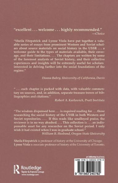 Researcher's Guide to Sources on Soviet Social History in the 1930s