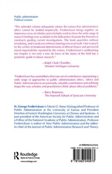 Ethics and Public Administration