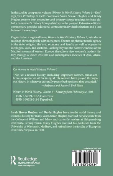 Women in World History: v. 2: Readings from 1500 to the Present