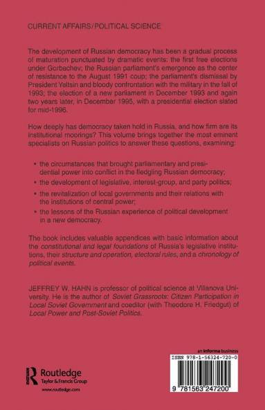 Democratization in Russia: The Development of Legislative Institutions