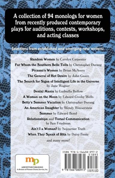 Young Women's Monologs from Contemporary Plays: Professional Auditions for Aspiring Actresses