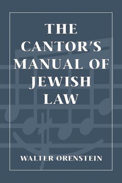 Cantor's Manual of Jewish Law